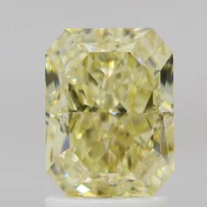 2.01 Carat Radiant Fancy Yellow IF Natural Diamond