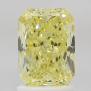 2.01 Carat Radiant Fancy Yellow VS2 Natural Diamond