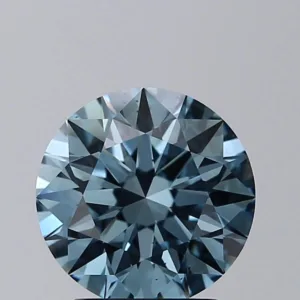2.01 Carat Round Fancy Intense Blue VS2 Lab Diamond