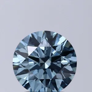 2.01 Carat Round Fancy Intense Blue VS2 Lab Diamond