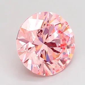 2.01 Carat Round Fancy Intense Pink VVS2 Lab Diamond