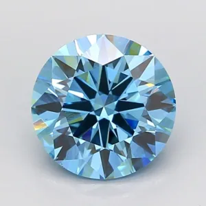 2.01 Carat Round Fancy Vivid Blue VS1 Lab Diamond