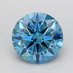 2.01 Carat Round Fancy Vivid Blue VS1 Lab Diamond