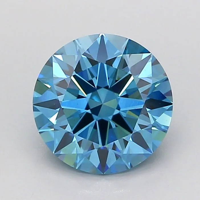 2.01 Carat Round Fancy Vivid Blue VS1 Lab Diamond 1 2.01 Carat Round Fancy Vivid Blue VS1 Lab Diamond