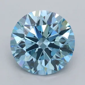 2.01 Carat Round Fancy Vivid Blue VS1 Lab Diamond