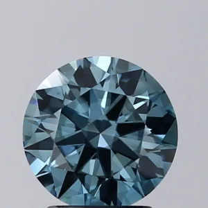2.01 Carat Round Fancy Vivid Blue VS2 Lab Diamond