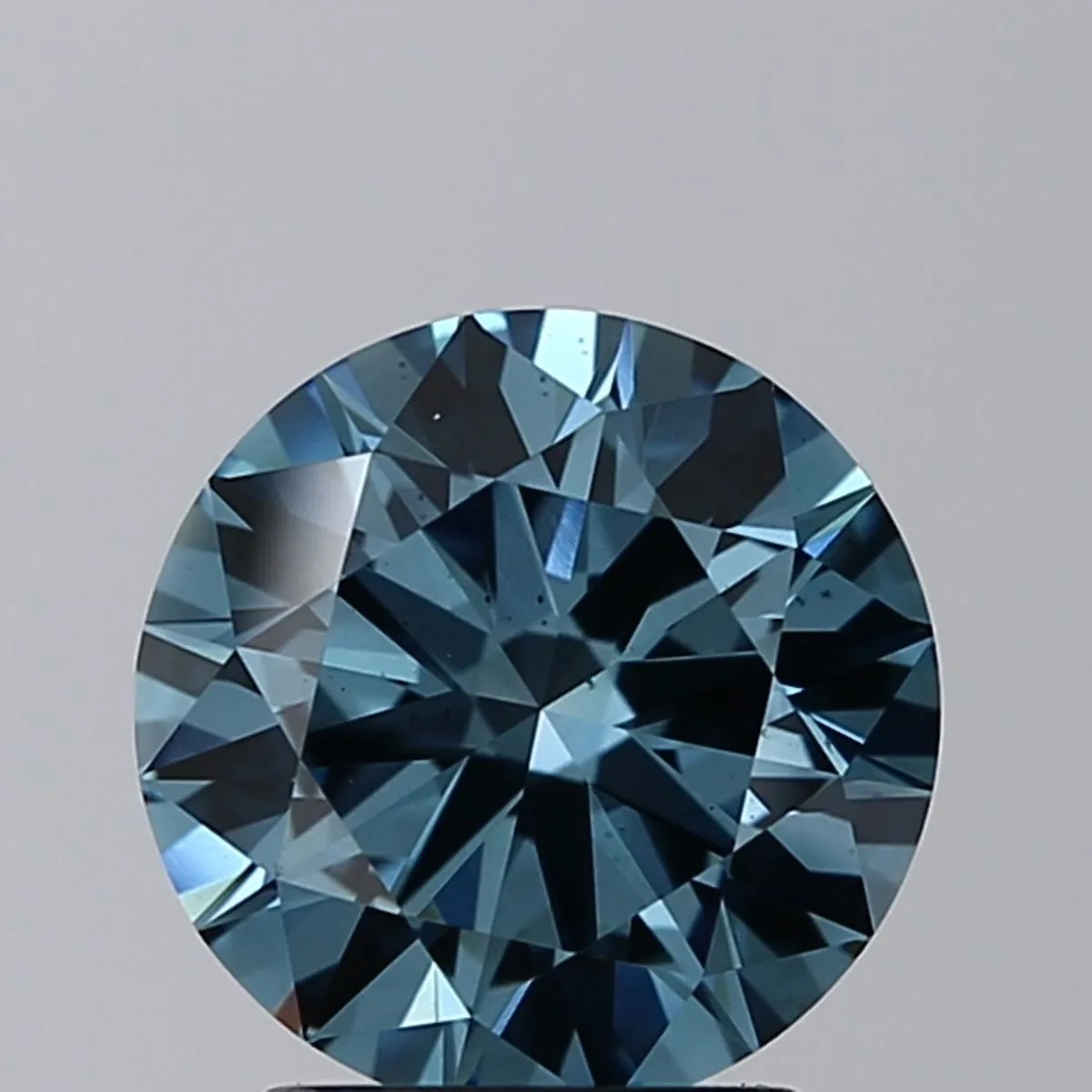 2.01 Carat Round Fancy Vivid Blue VS2 Lab Diamond 1 2.01 Carat Round Fancy Vivid Blue VS2 Lab Diamond