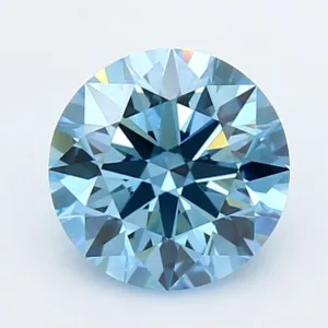 2.01 Carat Round Fancy Vivid Blue VS2 Lab Diamond