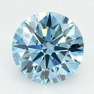 2.01 Carat Round Fancy Vivid Blue VVS2 Lab Diamond