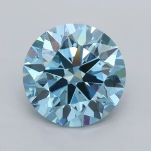 2.01 Carat Round Fancy Vivid Blue VVS2 Lab Diamond