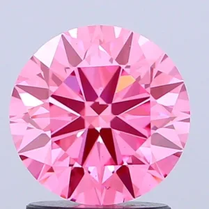 2.01 Carat Round Fancy Vivid Pink VS1 Lab Diamond