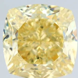 2.02 Carat Cushion Brilliant Fancy Yellow VS1 Natural Diamond