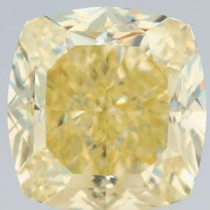 2.02 Carat Cushion Brilliant Fancy Yellow VS2 Natural Diamond