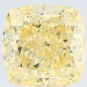 2.02 Carat Cushion Brilliant Fancy Yellow VS2 Natural Diamond