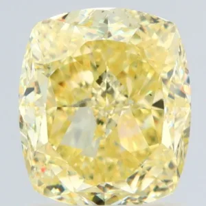 2.02 Carat Cushion Brilliant Fancy Yellow VS2 Natural Diamond