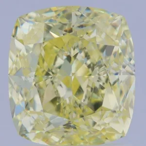 2.02 Carat Cushion Brilliant Fancy Yellow VS2 Natural Diamond