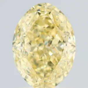 2.02 Carat Oval Fancy Yellow VS1 Natural Diamond