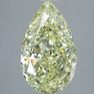 2.02 Carat Pear Fancy Light Yellow VS2 Natural Diamond