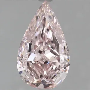 2.02 Carat Pear Fancy Pink SI1 Natural Diamond