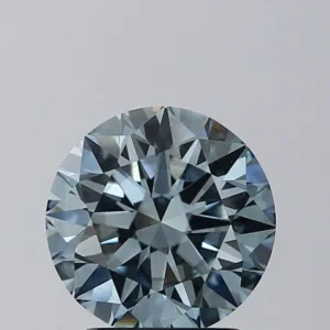 2.02 Carat Round Fancy Intense Blue VS2 Lab Diamond