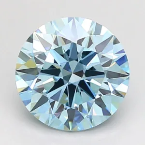 2.02 Carat Round Fancy Vivid Blue VS1 Lab Diamond