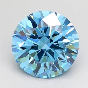 2.02 Carat Round Fancy Vivid Blue VS1 Lab Diamond