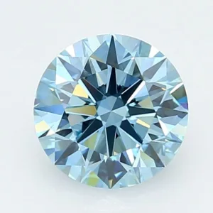 2.02 Carat Round Fancy Vivid Blue VVS2 Lab Diamond