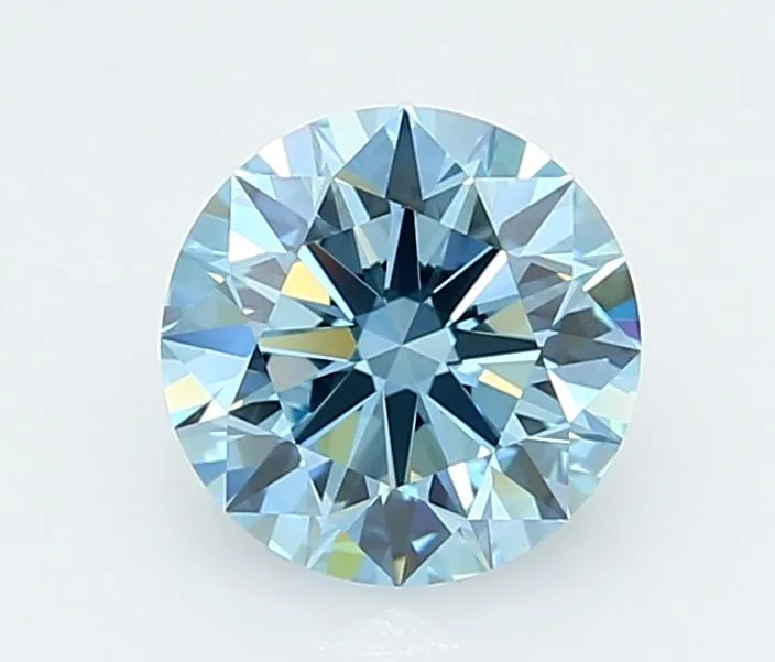 2.02 Carat Round Fancy Vivid Blue VVS2 Lab Diamond 1 2.02 Carat Round Fancy Vivid Blue VVS2 Lab Diamond