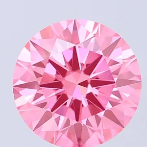 2.02 Carat Round Fancy Vivid Pink VVS2 Lab Diamond