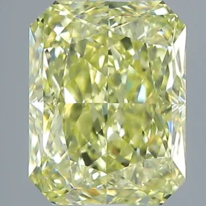 2.03 Carat Radiant Faint Yellow VVS2 Natural Diamond
