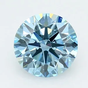 2.03 Carat Round Fancy Vivid Blue VS1 Lab Diamond