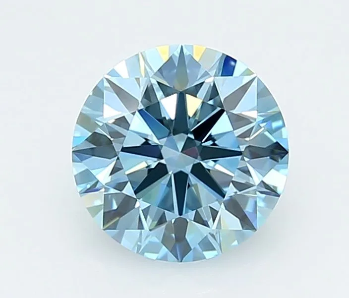 2.03 Carat Round Fancy Vivid Blue VS1 Lab Diamond 1 2.03 Carat Round Fancy Vivid Blue VS1 Lab Diamond