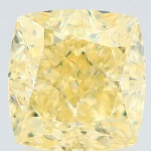 2.04 Carat Cushion Brilliant Fancy Yellow VVS1 Natural Diamond