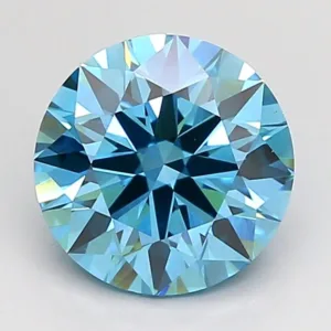 2.04 Carat Round Fancy Vivid Blue VS1 Lab Diamond