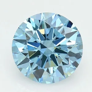 2.04 Carat Round Fancy Vivid Blue VS1 Lab Diamond