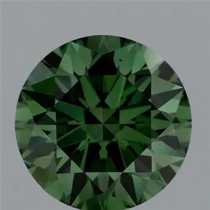 2.04 Carat Round Fancy Vivid Green VS1 Lab Diamond