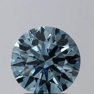 2.06 Carat Round Fancy Intense Blue VS2 Lab Diamond