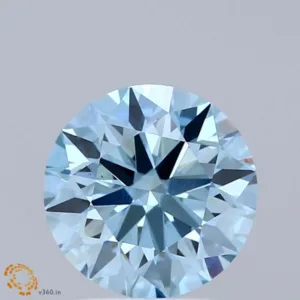 2.06 Carat Round Fancy Vivid Blue VS1 Lab Diamond