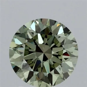 2.06 Carat Round Fancy Vivid Green VS1 Lab Diamond