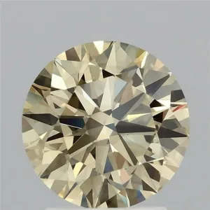 2.06 Carat Round Fancy Yellow VS2 Lab Diamond