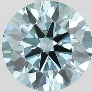 2.07 Carat Round Fancy Vivid Blue VS1 Lab Diamond