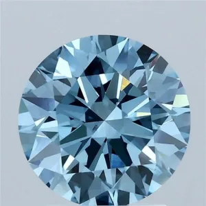 2.08 Carat Round Fancy Vivid Blue VS1 Lab Diamond
