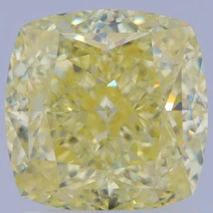 2.09 Carat Cushion Brilliant Fancy Yellow VVS2 Natural Diamond