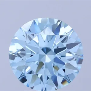 2.09 Carat Round Fancy Vivid Blue VS1 Lab Diamond