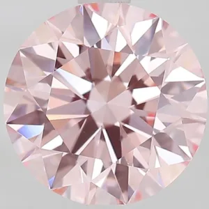 2.1 Carat Round Fancy Intense Pink VVS2 Lab Diamond