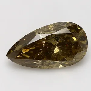2.2 Carat Pear Fancy Dark Yellow Natural Diamond