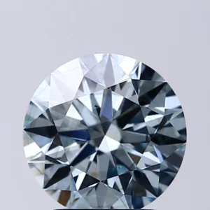 2.2 Carat Round Fancy Intense Blue SI2 Lab Diamond