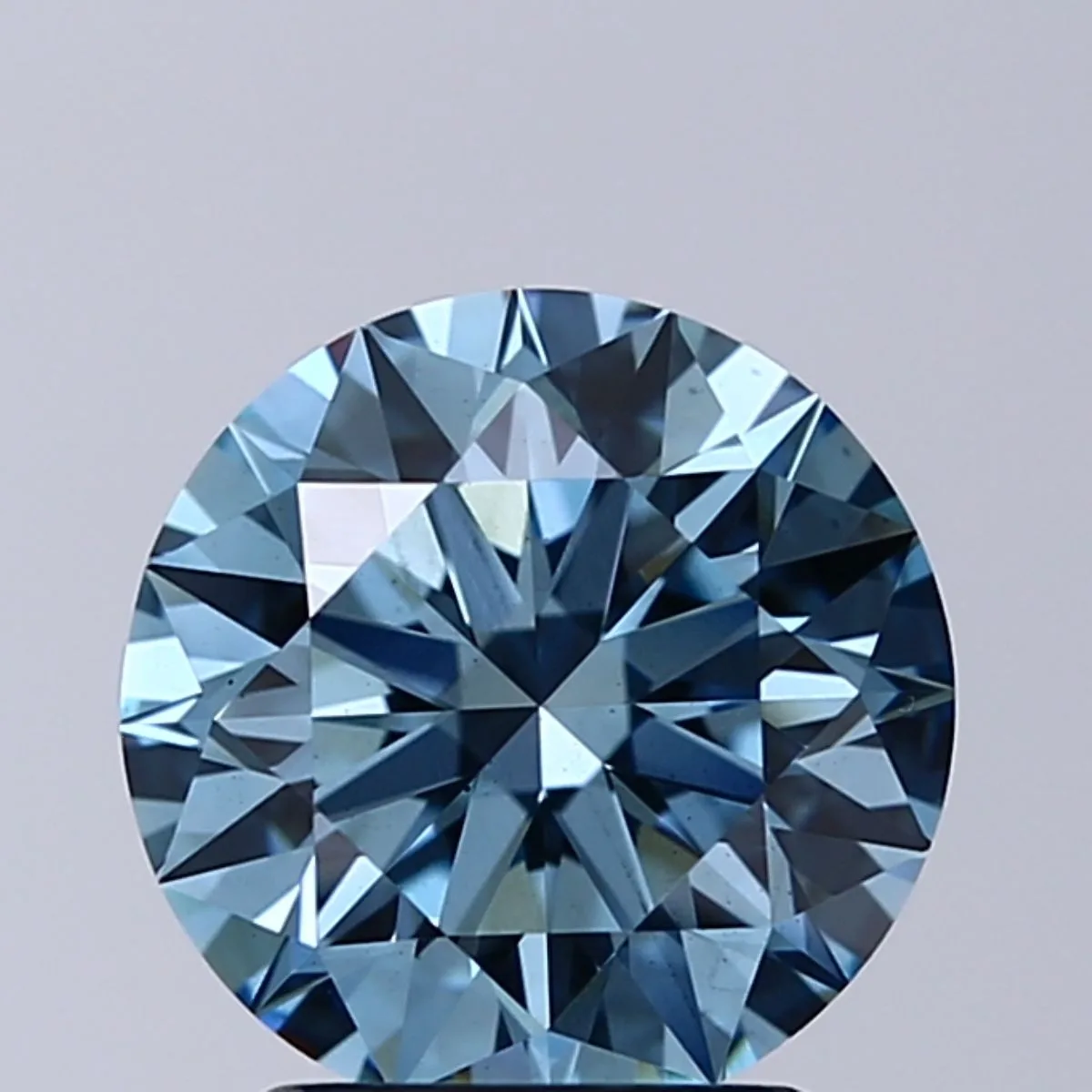 2.2 Carat Round Fancy Vivid Blue VS2 Lab Diamond 1 2.2 Carat Round Fancy Vivid Blue VS2 Lab Diamond