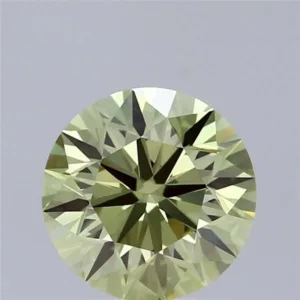 2.4 Carat Round Fancy Vivid Green VS1 Lab Diamond