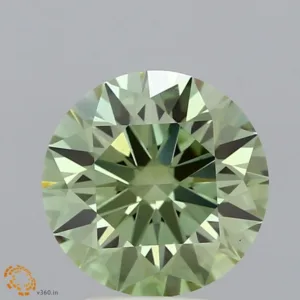 2.44 Carat Round Fancy Vivid Green VS1 Lab Diamond